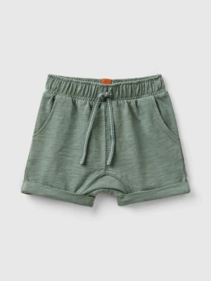 Benetton, Lightweight Cotton Shorts, size 68, Military Green, Kids United Colors of Benetton