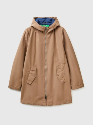 Benetton, Lightweight Nylon Parka, Size: XL, Camel, Men United Colors of Benetton