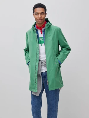 Benetton, Lightweight Nylon Parka, Size: XL, Green, Men United Colors of Benetton