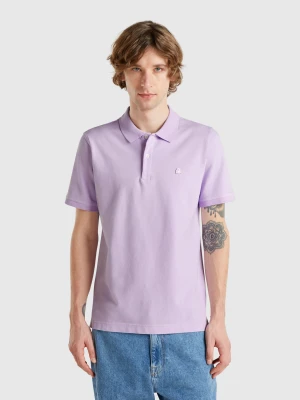 Benetton, Lilac Slim Fit Polo, size XS, Lilac, Men United Colors of Benetton