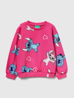 Benetton, Lilo & Stitch ©disney Pattern Sweatshirt, Size: 116, White, Kids United Colors of Benetton