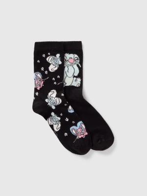 Benetton, Lilo & Stitch ©disney Socks, size 39-41, Black, Kids United Colors of Benetton