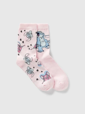 Benetton, Lilo & Stitch ©disney Socks, size 39-41, Pink, Kids United Colors of Benetton