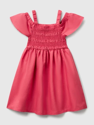 Benetton, Linen Blend Dress, size XL, Cyclamen, Kids United Colors of Benetton