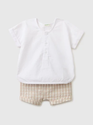 Zdjęcie produktu Benetton, Linen Blend Set, Beige, Kids United Colors Of Benetton