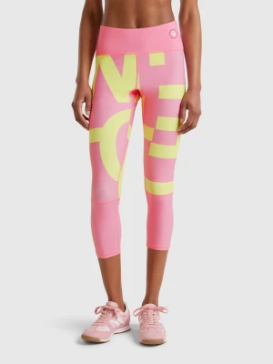 Benetton, Logoed Sports Leggings, size S, Multi-color, Women United Colors of Benetton