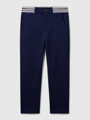 Benetton, Long Cotton Trousers, size XL, Dark Blue, Kids United Colors of Benetton