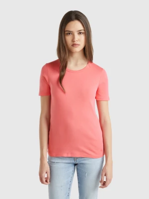 Benetton, Long Fiber Cotton T-shirt, size XS, Fuchsia, Women United Colors of Benetton