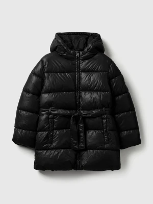 Benetton, Long Jacket With Belt, Size: XL, Black, Kids United Colors of Benetton