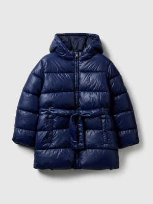 Benetton, Long Jacket With Belt, Size: XL, Dark Blue, Kids United Colors of Benetton