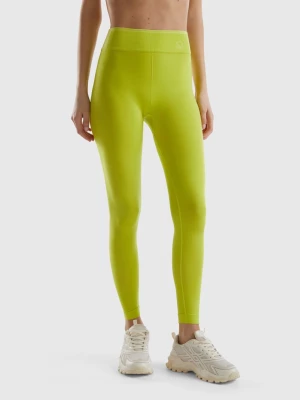 Benetton, Long Seamless Sports Leggings, size L, Lime, Women United Colors of Benetton