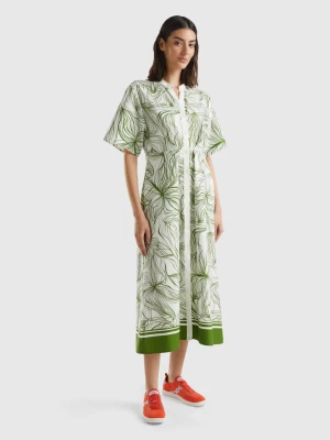 Benetton, Long Shirt Dress In Sustainable Viscose Blend, size XS, , Women United Colors of Benetton