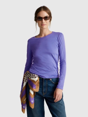Benetton, Long Sleeve 100% Cotton T-shirt, size XXS, , Women United Colors of Benetton