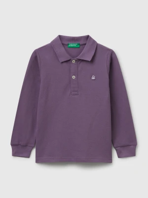 Benetton, Long Sleeve Polo In Cotton, Size: 116, Kids United Colors of Benetton
