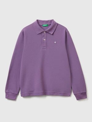 Benetton, Long Sleeve Polo In Cotton, Size: XL, Kids United Colors of Benetton
