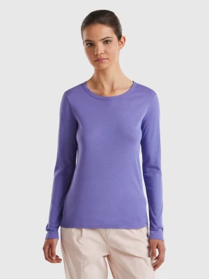 Benetton, Long Sleeve Pure Cotton T-shirt, size L, , Women United Colors of Benetton