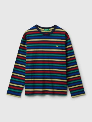Benetton, Long Sleeve Striped T-shirt, Size: M, Multi-color, Kids United Colors of Benetton
