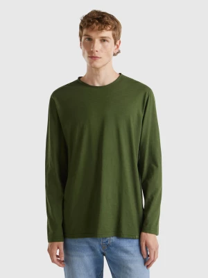 Benetton, Long Sleeve T-shirt In 100% Cotton, size L, , Men United Colors of Benetton