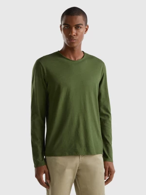 Benetton, Long Sleeve T-shirt In 100% Cotton, size M, , Men United Colors of Benetton