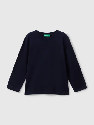 Benetton, Long Sleeve T-shirt With Print, size 116, Dark Blue, Kids United Colors of Benetton