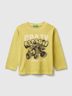 Benetton, Long Sleeve T-shirt With Print, Size: 116, Kids United Colors of Benetton