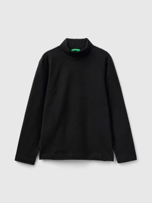 Benetton, Long Sleeve Turtleneck T-shirt, size 2XL, Black, Kids United Colors of Benetton