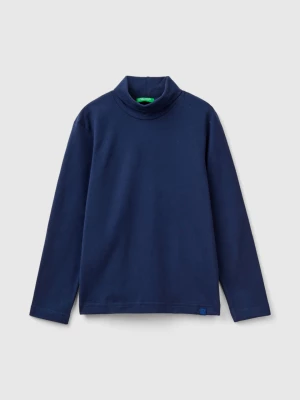 Benetton, Long Sleeve Turtleneck T-shirt, size 2XL, Dark Blue, Kids United Colors of Benetton