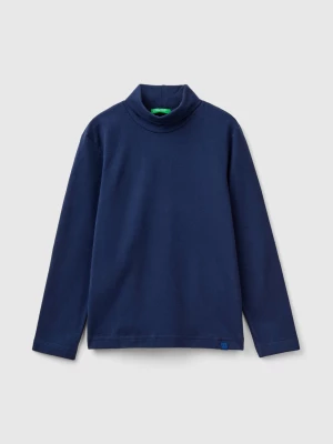 Benetton, Long Sleeve Turtleneck T-shirt, size 2XL, Dark Blue, Kids United Colors of Benetton