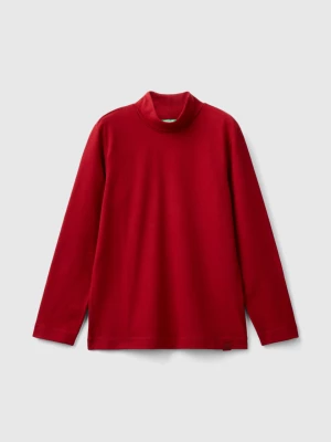 Benetton, Long Sleeve Turtleneck T-shirt, size S, Red, Kids United Colors of Benetton
