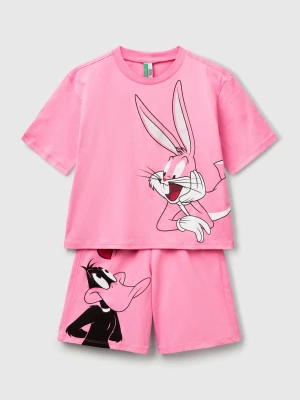 Benetton, ©looney Tunes Pyjamas, size XXS, Pink, Kids United Colors of Benetton