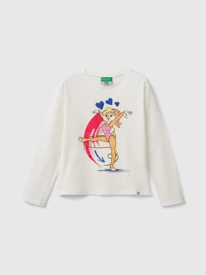 Benetton, ©looney Tunes T-shirt In Warm Organic Cotton, size L, Creamy White, Kids United Colors of Benetton