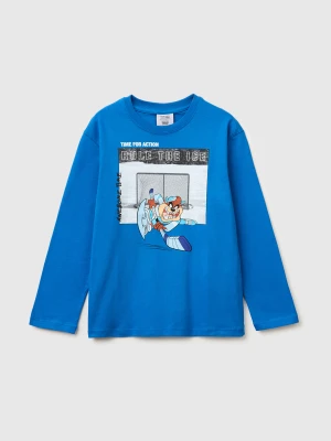 Benetton, Looney Tunes X Olympic Collection Blue T-shirt, Size: XL, Blue, Kids United Colors of Benetton