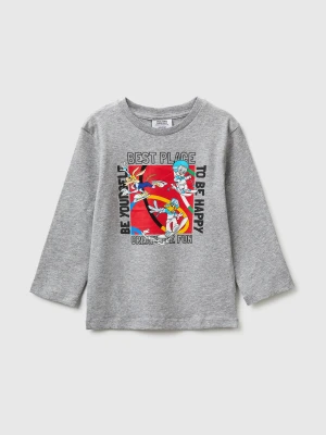 Benetton, Looney Tunes X Olympic Collection Gray T-shirt, Size: 116, Light Gray, Kids United Colors of Benetton