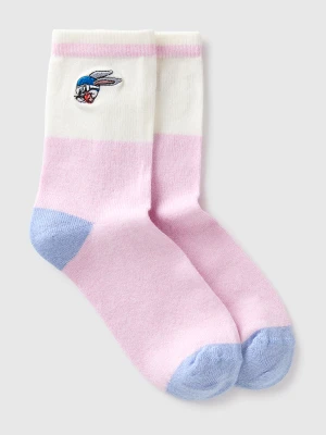 Benetton, Looney Tunes X Olympic Collection Lilac Socks, Size: 39-41, Lilac, Kids United Colors of Benetton