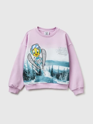 Benetton, Looney Tunes X Olympic Collection Lilac Sweatshirt, Size: XL, Lilac, Kids United Colors of Benetton