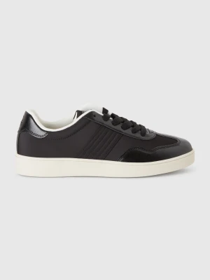 Benetton, Low-top Sneakers With Knit Stitch Blend, size 41, Black, Women United Colors of Benetton