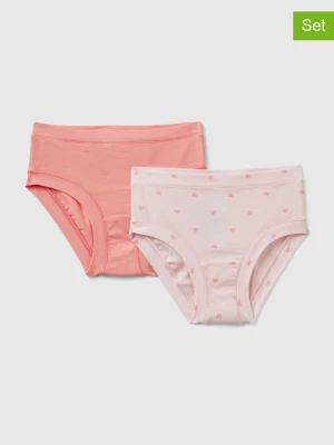 Benetton Majtki (2 pary) w kolorze czerwono-jasnoróżowym rozmiar: 160