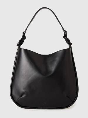 Benetton, Maxi Black Hobo Bag, Size: OS, Black, Women United Colors of Benetton