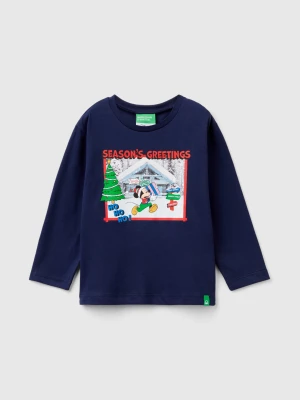 Benetton, Mickey & Friends Christmas Sweatshirt, size 90, Dark Blue, Kids United Colors of Benetton