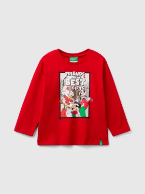 Benetton, Mickey & Friends Christmas Sweatshirt, size 116, Red, Kids United Colors of Benetton