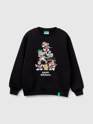 Benetton, Mickey & Friends Christmas Sweatshirt, size XL, Black, Kids United Colors of Benetton