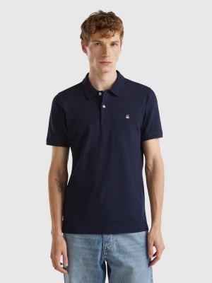 Benetton, Midnight Blue Slim Fit Polo, size XS, Dark Blue, Men United Colors of Benetton