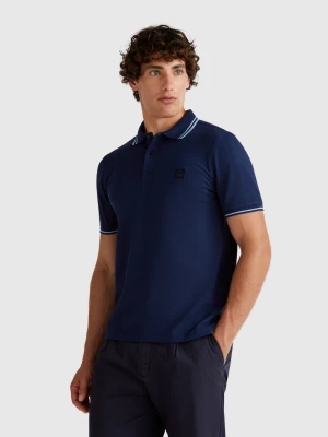 Benetton, Midnight Blue Slim Fit Polo, size XS, Dark Blue, Men United Colors of Benetton