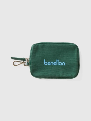 Benetton, Military Green Keychain And Coin Purse, size OS, Military Green, Women United Colors of Benetton