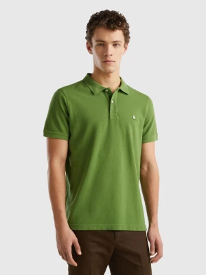 Benetton, Military Green Regular Fit Polo, size L, Military Green, Men United Colors of Benetton