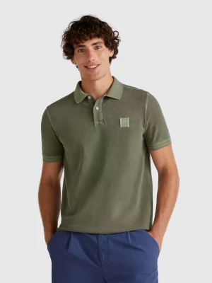 Benetton, Military Green Regular Fit Polo, size XS, Military Green, Men United Colors of Benetton