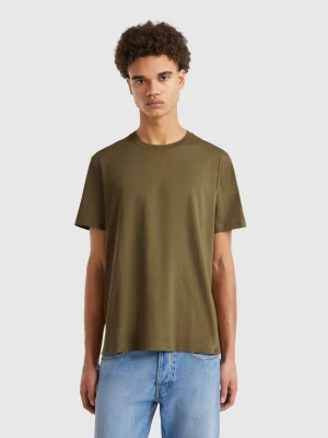 Benetton, Military Green T-shirt, size XS, Military Green, Men United Colors of Benetton