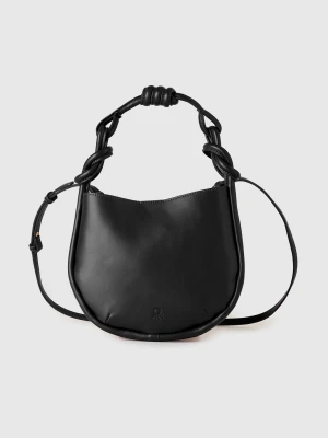 Benetton, Mini Black Hobo Bag, Size: OS, Black, Women United Colors of Benetton
