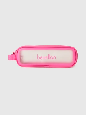 Benetton, Mini Pink Beauty Case, Size: OS, Pink, Women United Colors of Benetton