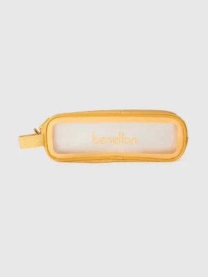 Benetton, Mini Yellow Beauty Case, Size: OS, Yellow, Women United Colors of Benetton